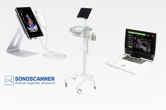 portable and mobile ultrasound systems for the point of care, general practitioners (GP), emergency units, ambulance, neurology, urology, rhumatology, gynaecology, anaesthetics, abdomen soft tissues, endocrinology, pediatrics, MSK, orthopaedics...... 